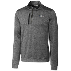 New York Jets Cutter & Buck Stealth Heathered Throwback Logo Quarter-Zip Pullover Top - Steel cheap