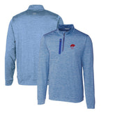Buffalo Bills Cutter & Buck Stealth Heathered Throwback Logo Quarter-Zip Pullover Top - Royal online