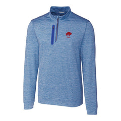 Buffalo Bills Cutter & Buck Stealth Heathered Throwback Logo Quarter-Zip Pullover Top - Royal online