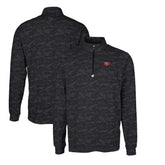 San Francisco 49ers Cutter & Buck Throwback Logo Traverse Camo Print Stretch Quarter-Zip Pullover Top - Black outlet