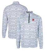 Denver Broncos Cutter & Buck Throwback Logo Traverse Camo Print Stretch Quarter-Zip Pullover Top - Charcoal outlet