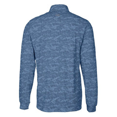 Los Angeles Chargers Cutter & Buck Throwback Logo Traverse Camo Print Stretch Quarter-Zip Pullover Top - Navy on sale