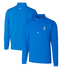 Detroit Lions Cutter & Buck Throwback Logo Traverse Stretch Quarter-Zip Pullover Top - Blue sale