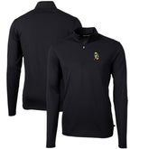 Green Bay Packers Cutter & Buck Throwback Logo Virtue Eco Pique Recycled Quarter-Zip Pullover Top - Black cheap