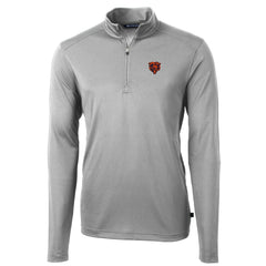 Chicago Bears Cutter & Buck Throwback Logo Virtue Eco Pique Recycled Quarter-Zip Pullover Top - Gray discount