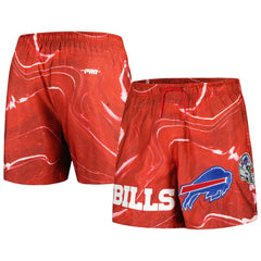 Buffalo Bills Pro Standard Allover Marble Print Shorts - Red discount