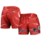 New England Patriots Pro Standard Allover Marble Print Shorts - Red on sale