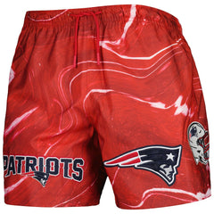 New England Patriots Pro Standard Allover Marble Print Shorts - Red on sale