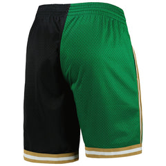 Boston Celtics Hardwood Classics 2007 Split Swingman Shorts - Kelly Green/Black online