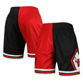 Chicago Bulls Hardwood Classics 1997 Split Swingman Shorts - Black/Red discount