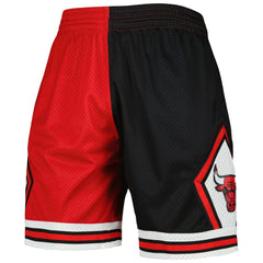 Chicago Bulls Hardwood Classics 1997 Split Swingman Shorts - Black/Red discount