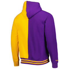 Los Angeles Lakers Hardwood Classics Split Pullover Hoodie - Purple/Gold on sale
