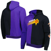 Phoenix Suns Hardwood Classics Split Pullover Hoodie - Purple/Black discount