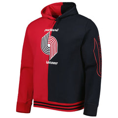 Portland Trail Blazers Hardwood Classics Split Pullover Hoodie - Red/Black shop
