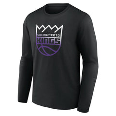 Sacramento Kings Gradient Logo Long Sleeve T-Shirt - Black outlet