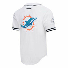 Tyreek Hill Miami Dolphins Pro Standard Mesh Baseball Button-Up T-Shirt - White sale
