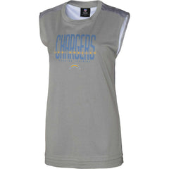 Los Angeles Chargers Women's No Sweat Tank Top - Gray on sale