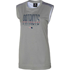 New England Patriots Women's No Sweat Tank Top - Gray cheap