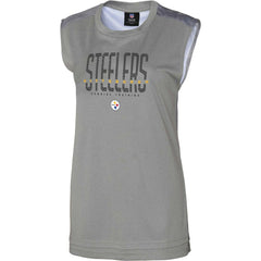 Pittsburgh Steelers Women's No Sweat Tank Top - Gray on sale