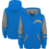 Los Angeles Chargers Preschool Stadium Color Block Full-Zip Hoodie - Powder Blue outlet