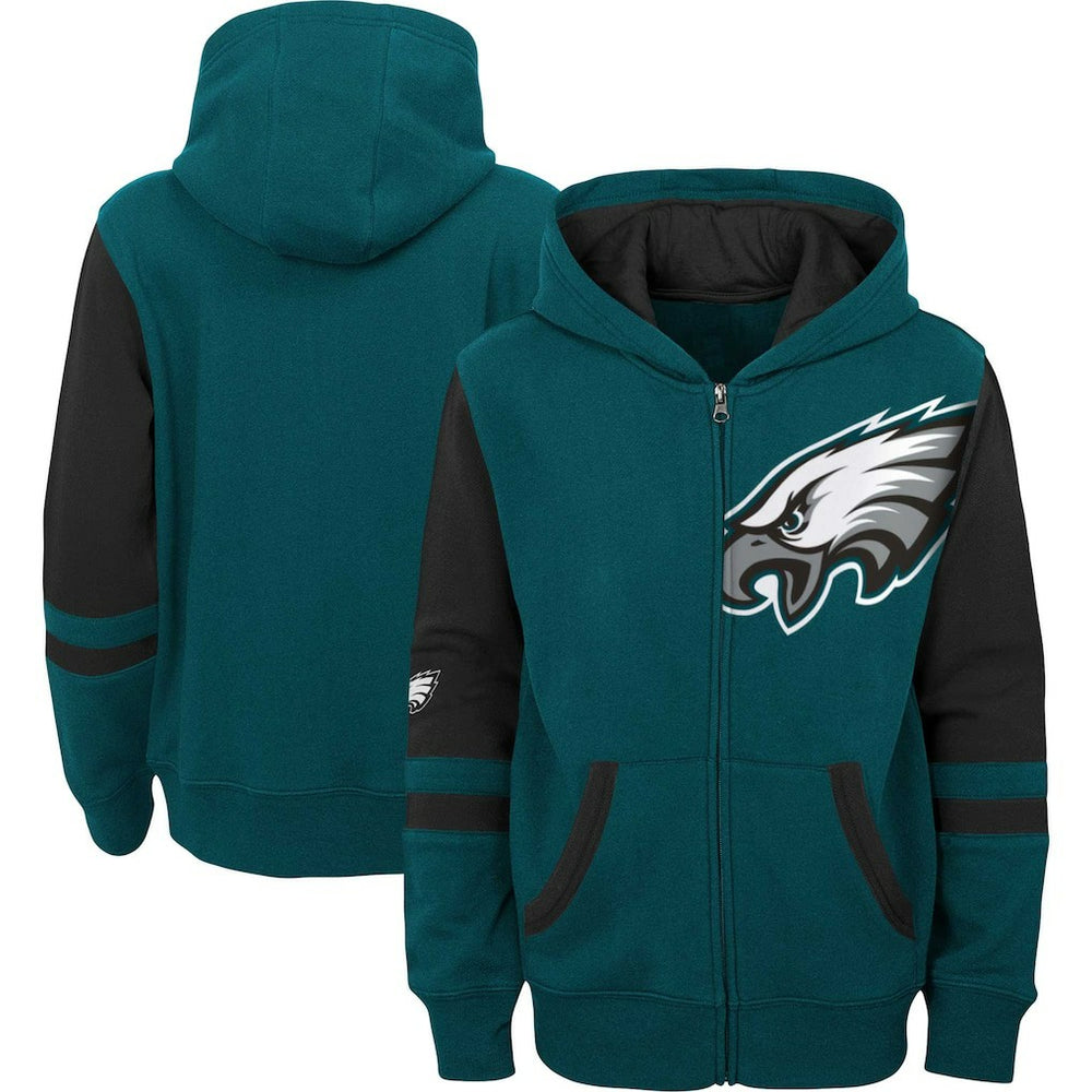 Philadelphia Eagles Preschool Stadium Color Block Full-Zip Hoodie - Green on sale