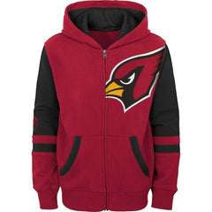 Arizona Cardinals Youth Colorblock Full-Zip Hoodie - Cardinal sale