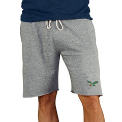 Philadelphia Eagles Concepts Sport Throwback Logo Mainstream Terry Shorts - Gray cheap
