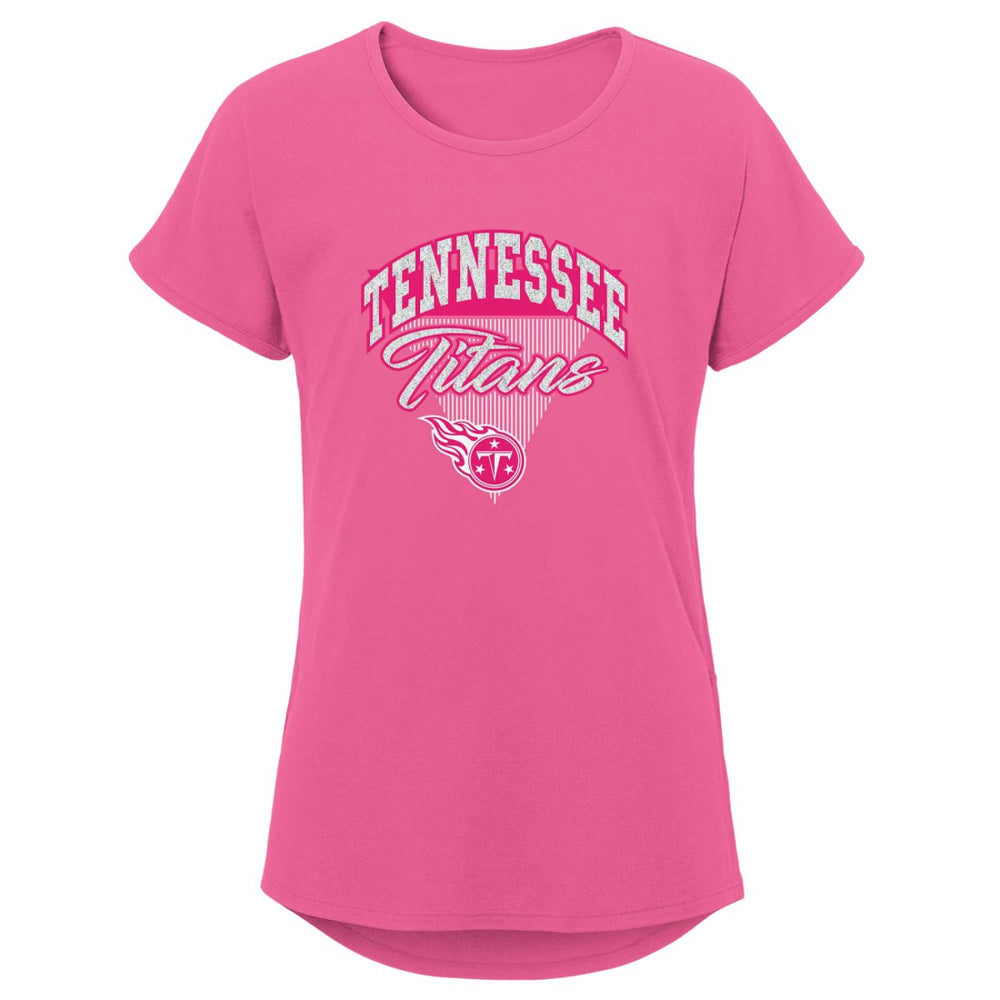 Tennessee Titans Girls Youth Playtime Dolman T-Shirt - Pink outlet