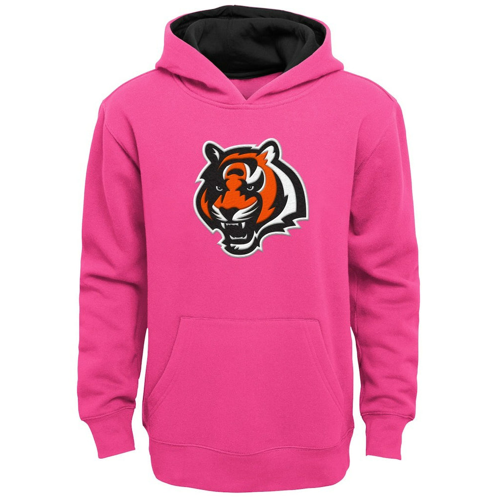 Cincinnati Bengals Girls Youth Prime Pullover Hoodie - Pink for sale
