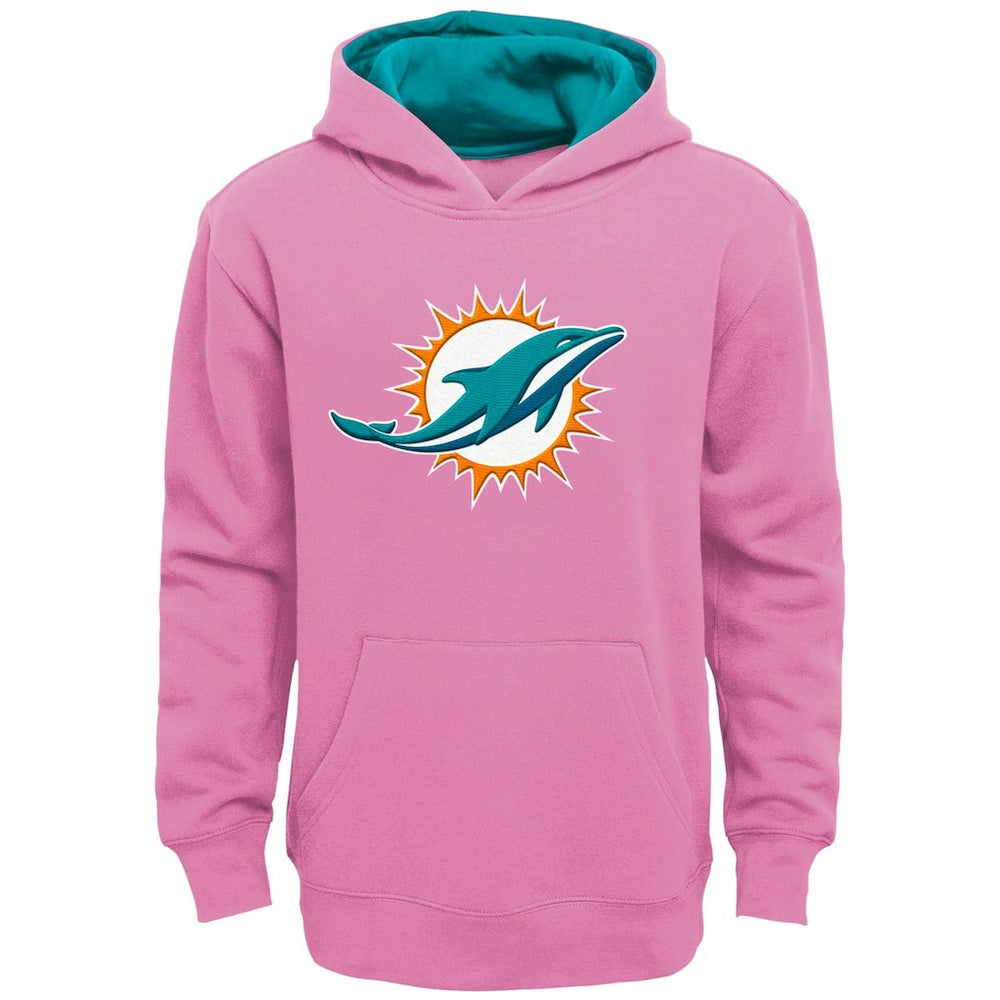 Miami Dolphins Girls Youth Prime Pullover Hoodie - Pink outlet