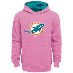 Miami Dolphins Girls Youth Prime Pullover Hoodie - Pink outlet
