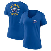 Buffalo Sabres Women's Territorial V-Neck T-Shirt - Royal T-shirts