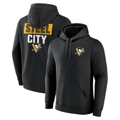 Pittsburgh Penguins Territorial Pullover Hoodie - Black Hoodies