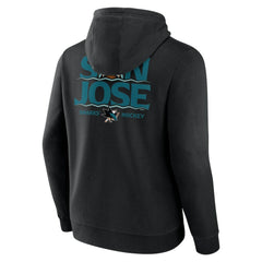 San Jose Sharks Territorial Pullover Hoodie - Black Hoodies