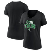 Dallas Stars Women's Proclamation V-Neck T-Shirt - Black T-shirts