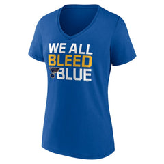 St. Louis Blues Women's Represent V-Neck T-Shirt - Blue T-shirts