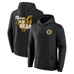 Boston Bruins Territorial Pullover Hoodie - Black Hoodies