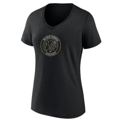 Chicago Blackhawks Women's Alternate Logo V-Neck T-Shirt - Black T-shirts