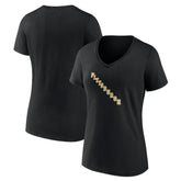 Pittsburgh Penguins Women's Alternate Logo V-Neck T-Shirt - Black T-shirts