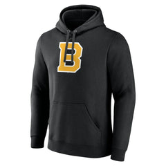 Boston Bruins Alternate Logo Pullover Hoodie - Black Hoodies