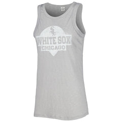 Chicago White Sox Soft as a Grape Women's Tri-Blend Tank Top Gray