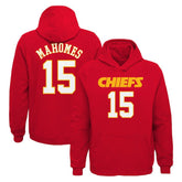 Patrick Mahomes Kansas City Chiefs Youth Mainliner Player Name & Number Pullover Hoodie - Red for sale