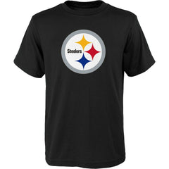 Pittsburgh Steelers Outerstuff Youth Primary Logo T-Shirt - Black discount