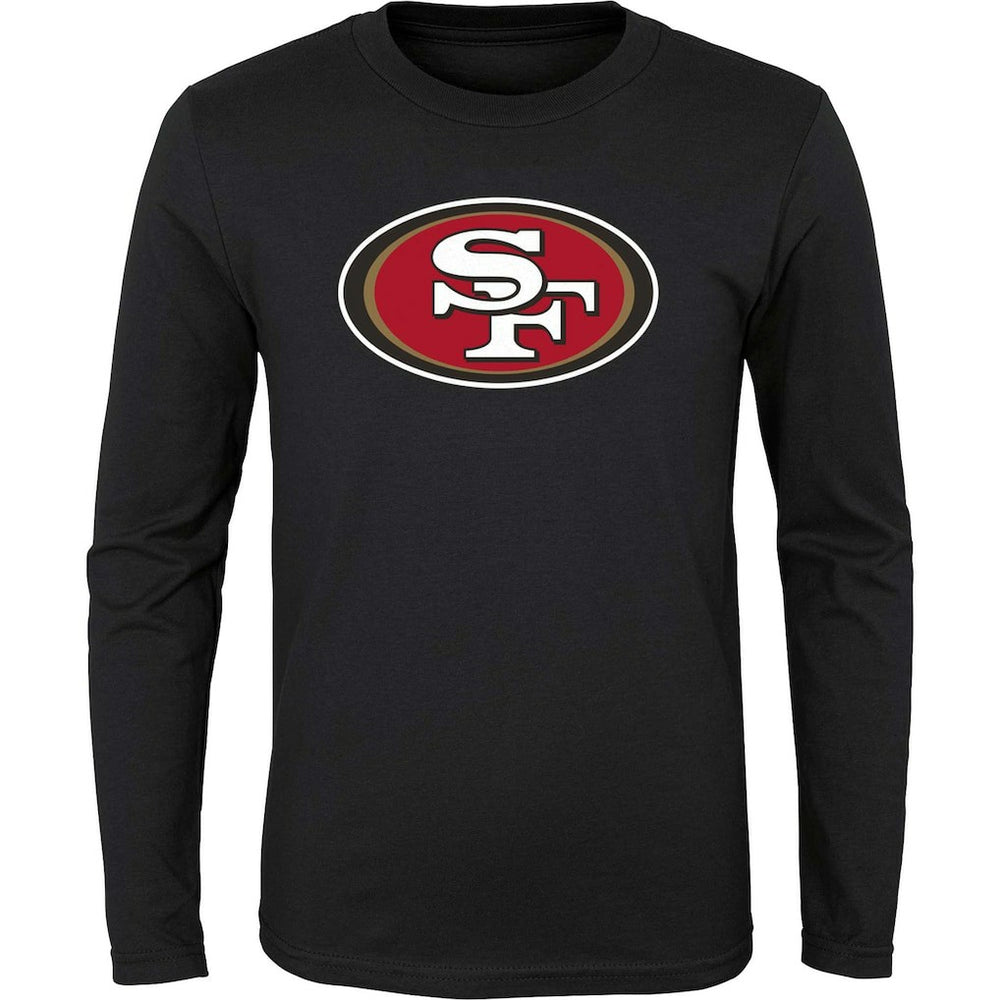 San Francisco 49ers Youth Primary Logo Long Sleeve T-Shirt - Black sale
