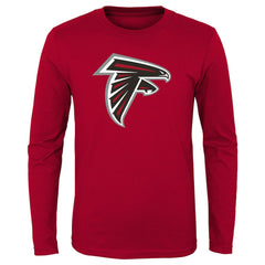 Atlanta Falcons Youth Primary Logo Long Sleeve T-Shirt - Red on sale