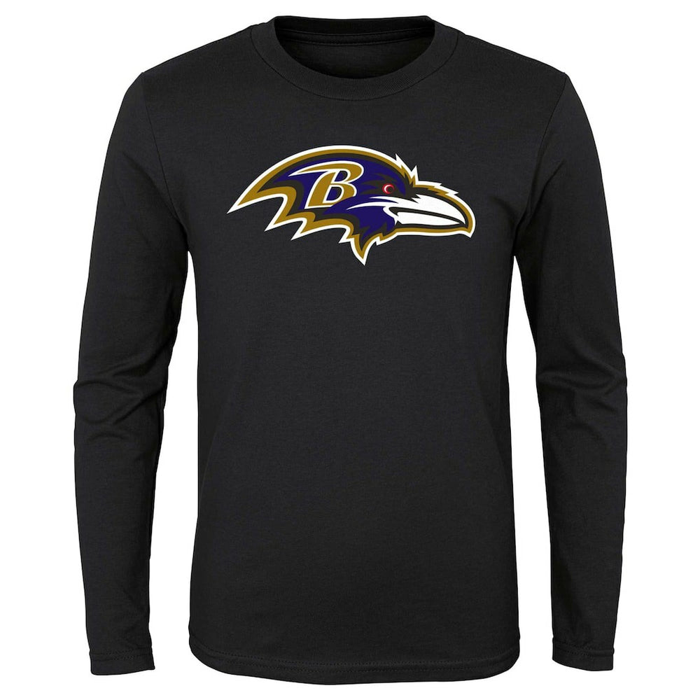 Baltimore Ravens Preschool Primary Logo Long Sleeve T-Shirt - Black outlet