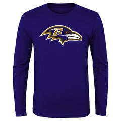 Baltimore Ravens Preschool Primary Logo Long Sleeve T-Shirt - Purple discount
