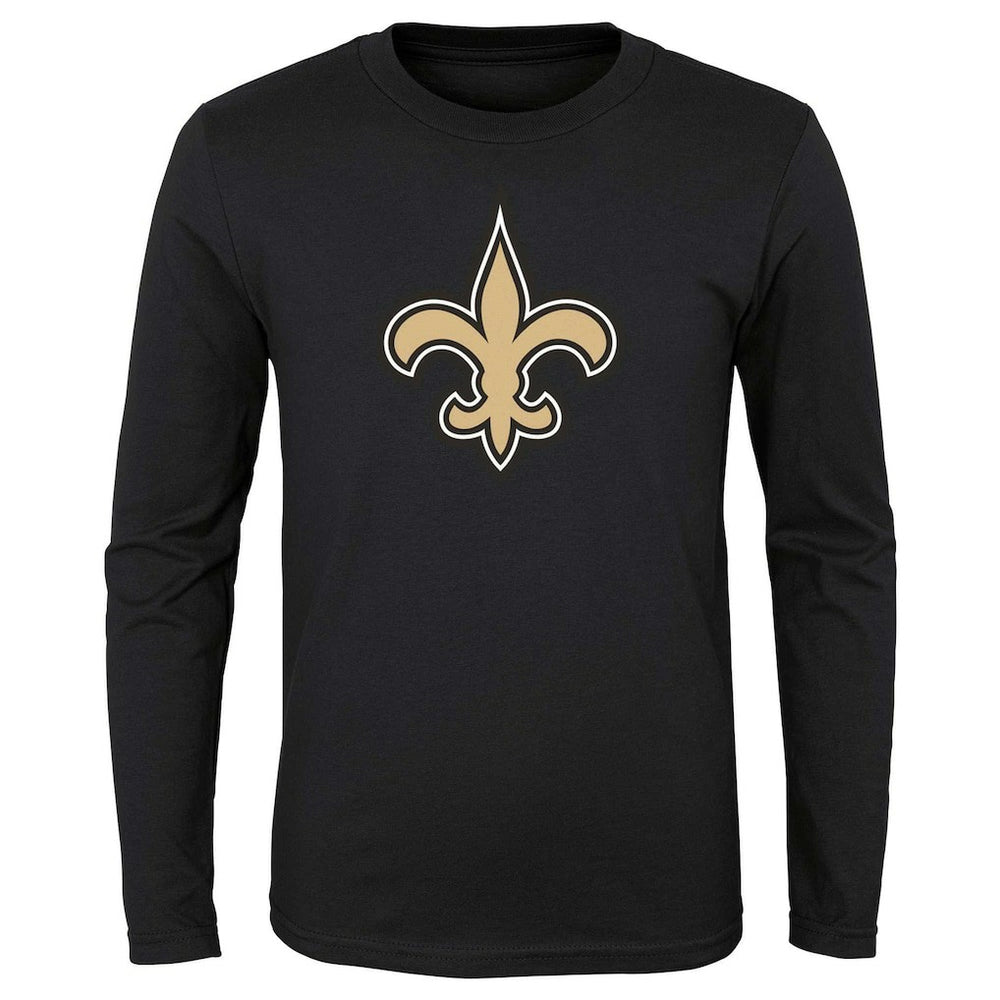New Orleans Saints Preschool Primary Logo Long Sleeve T-Shirt - Black discount