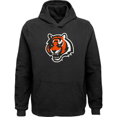 Cincinnati Bengals Youth Team Logo Pullover Hoodie - Black outlet