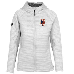 New York Mets Levelwear Women's Solstice Full-Zip Hoodie White